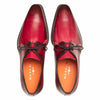 Principe Burgundy/Rust Patina Leather Men’s Derby Shoes By Mezlan Made In Spain Brand 5   - from alligatorwarehouse.com