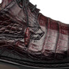 Giovane Fuscus Cap Toe Derby Burgundy Crocodile Shoes By Mezlan Made In Spain Brand 4   - from alligatorwarehouse.com