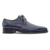 Golfo Derby Blue Plain Toe Crocodile Shoes  By Mezlan Made In Spain Brand 4   - from alligatorwarehouse.com