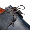 Lizard Skin Tassel Derby in Blue for men By Mezlan Made In Spain Brand 5   - from alligatorwarehouse.com
