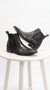 Men’s Black Vestigium Genuine Caiman Belly Chelsea Boots, Exotic Leather Dress Boots