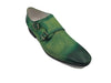 Distress Finished Double Monk Strap Loafer 4 KS308-06XGREEN9  - from alligatorwarehouse.com