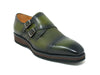 Double Monk Strap Burnished Loafer 4 KS515-04BLACK75  - from alligatorwarehouse.com