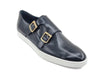 Double Monk Strap Leather Sneaker 2 KS529-03BLACK75  - from alligatorwarehouse.com