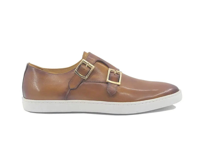 Carrucci Double Monk Strap Leather Sneaker