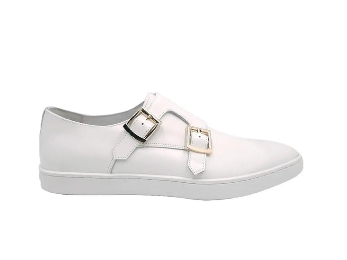 Carrucci Double Monk Strap Leather Sneaker