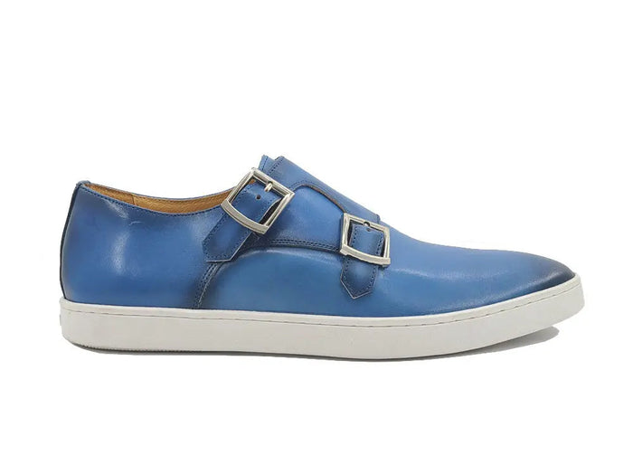 Carrucci Double Monk Strap Leather Sneaker