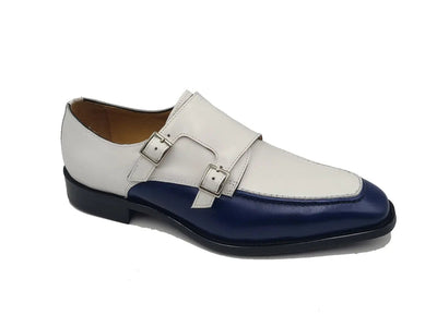 Double Monk Strap Two Tone 4 KS509-45TBLUEWHITE75  - from alligatorwarehouse.com