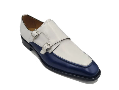 Double Monk Strap Two Tone 5 KS509-45TBLUEWHITE75  - from alligatorwarehouse.com