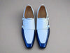Double Monk Strap Two Tone 2 KS509-45TBLUEWHITE75  - from alligatorwarehouse.com