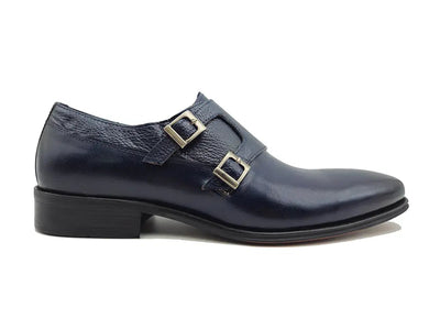 Double Monk Straps Loafer 4 KS099-3003BBLACK85  - from alligatorwarehouse.com