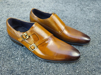 Double Monk Straps Loafer 6 KS099-3003BBLACK85  - from alligatorwarehouse.com