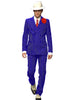 Mens Double Breasted Gangster Six Button Suit in Black 5 Bold-40  - from alligatorwarehouse.com