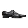 Marco Di Milano Lacio Men's Shoes Black Genuine Caiman Crocodile Dress Derby Oxfords 6 LACIO_CAIMAN FUSCUS_BLACK_6  - from alligatorwarehouse.com