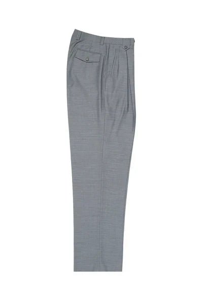 Light Gray Wide Leg Wool Dress Pant 2586/2576 by Tiglio Luxe E09063/26 1   - from alligatorwarehouse.com
