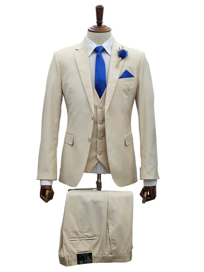 Effetti Suit Designer - 2 button Notch Lapel slim fit EF2N+V-8129 SAND