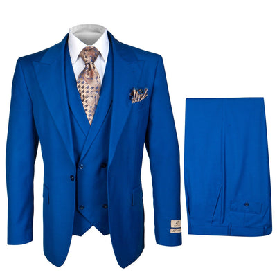 Royal Blue 3-Piece Suit – Rossi Man ELI RM110 Slim Fit Men’s Formalwear 1 CYRUS-RM117  - from alligatorwarehouse.com
