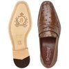 Belvedere Espada Tabac  Genuine Ostrich Quill Penny Loafer 3 MEN 02440 TABAC-M-06  - from alligatorwarehouse.com