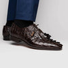 Marco Di Milano Cancun Men's Shoes Brown Exotic Hornback Crocodile Skin Derby Oxfords 6 CANCUN_CAIMAN FUSCUS_BROWN_6  - from alligatorwarehouse.com