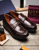 Marco Di Milano Hugo Men's Shoes Brown Stylish Exotic Alligator Horsebit Loafers 6 HUGO ALL_ALLIGATOR_BROWN_6  - from alligatorwarehouse.com