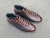 Embossed Alligator High Top 7 KB626-13ECHESTNUT8  - from alligatorwarehouse.com