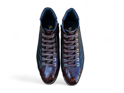 Embossed Alligator High Top