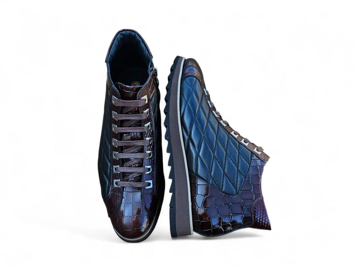 Carrucci Embossed Alligator High Top