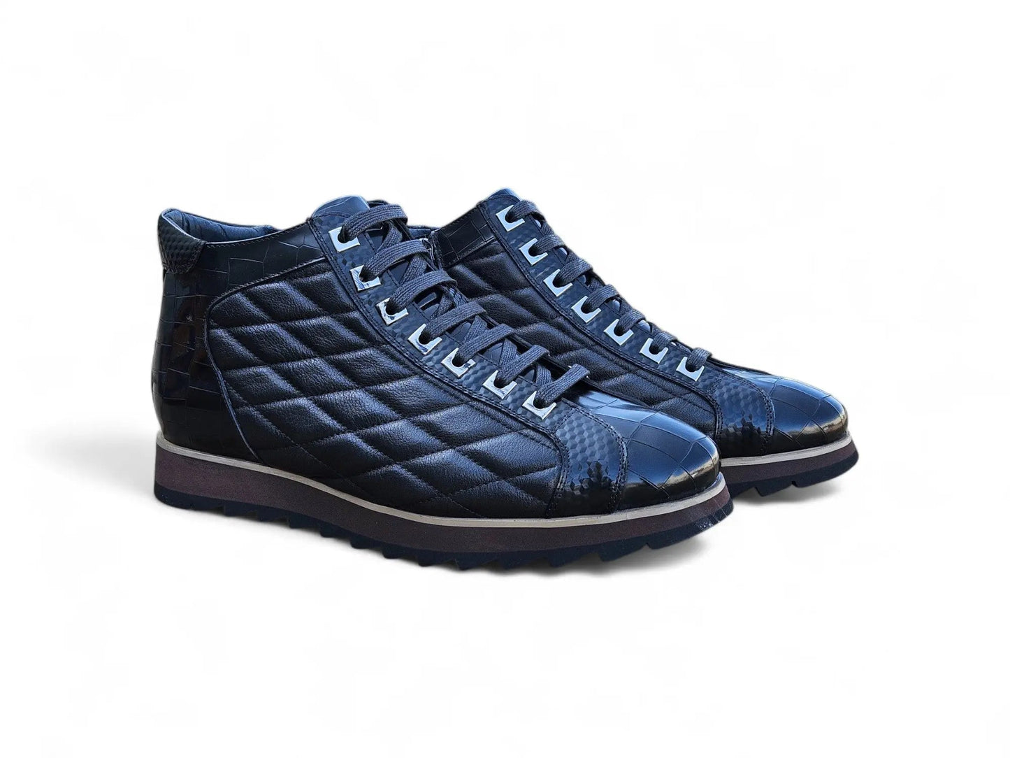 Carrucci Embossed Alligator High Top