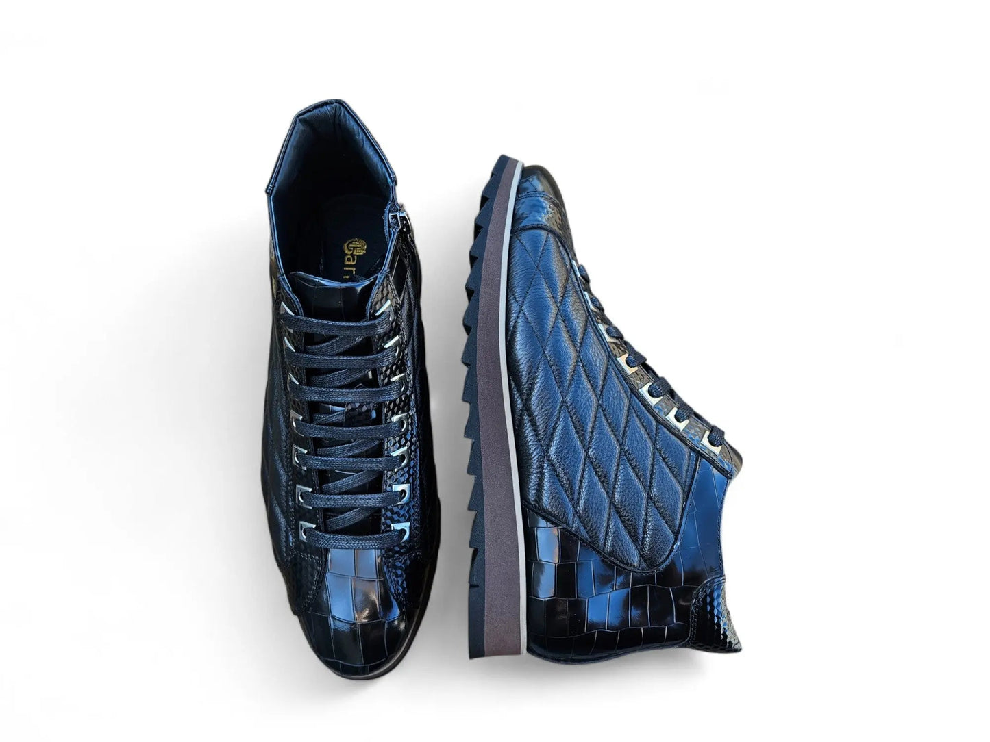 Carrucci Embossed Alligator High Top