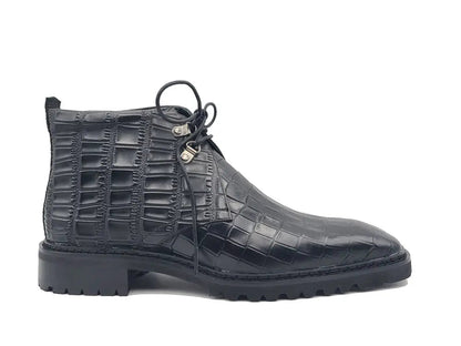 Carrucci Embossed Chukka Boot Lug Sole