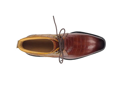 Embossed Chukka Boot Lug Sole 9 KB520-01TNAVYGRAY8  - from alligatorwarehouse.com