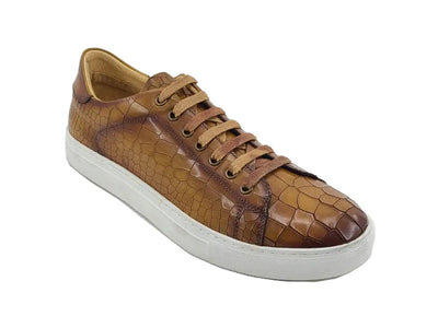 Embossed Leather Fashion Sneaker 2 KS637-03EOCEANBLUE75  - from alligatorwarehouse.com