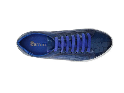 Embossed Leather Fashion Sneaker 5 KS637-03EOCEANBLUE75  - from alligatorwarehouse.com