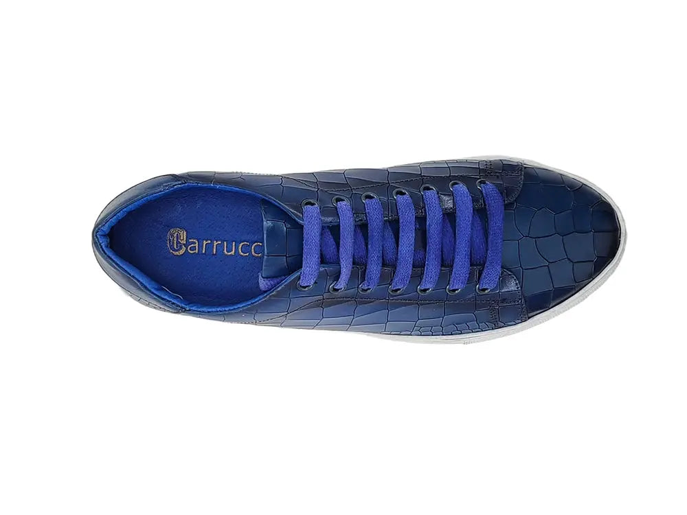Carrucci Embossed Leather Fashion Sneaker