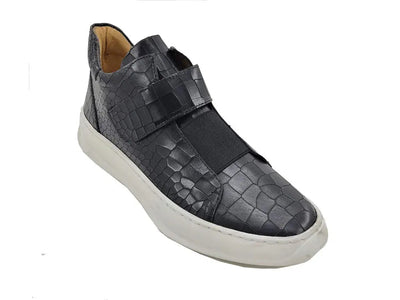 Embossed Mid-top Leather Sneaker 4 KS671-03ECHES75  - from alligatorwarehouse.com