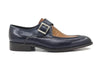 Embossed Moc Single Monkstrap Shoe 5 KS479-09TBLACKBURGUN75  - from alligatorwarehouse.com