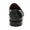 Men's Belvedere Espada Ostrich Quill Penny Loafer Dress Shoe in Black 3 MEN 02440 BLACK-M-09  - from alligatorwarehouse.com