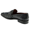 Men's Belvedere Espada Ostrich Quill Penny Loafer Dress Shoe in Black 2 MEN 02440 BLACK-M-09  - from alligatorwarehouse.com