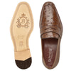 Men's Belvedere Espada Ostrich Quill Penny Loafer Dress Shoe in Brown 3 MEN 02440 TABAC-M-09  - from alligatorwarehouse.com