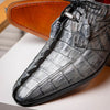 Marco Di Milano Cancun Men's Shoes Gray Exotic Hornback Crocodile Skin Derby Oxfords 10 CANCUN_CAIMAN FUSCUS_GRAY_9.5  - from alligatorwarehouse.com