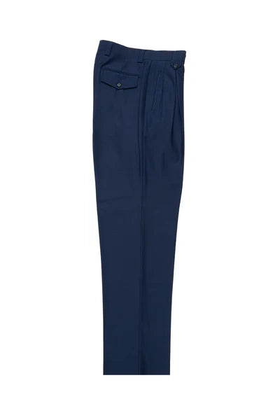 F. Blue Wide Leg Wool Dress Pant 2586/2576 by Tiglio Luxe 1   - from alligatorwarehouse.com