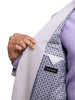 Mens Lavender Seersucker Suit Blazer + Pants Cotton Fabric - Summer Fabric in Purple color 2   - from alligatorwarehouse.com