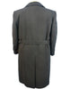 Mens Black Full Length Wool Belted Topcoat Falcone Long Coat 2   - from alligatorwarehouse.com