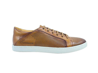 Fashion Lace-up Leather Sneaker 10 KS529-33CHESTNUT8  - from alligatorwarehouse.com