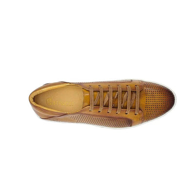 Fashion Lace-up Leather Sneaker 12 KS529-33CHESTNUT8  - from alligatorwarehouse.com