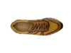 Fashion Sneaker Calfskin with Canvas inlaid 8 KS613-15BURGUNDY75  - from alligatorwarehouse.com