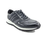 Fashion Sneaker Calfskin with Canvas inlaid 16 KS613-15BURGUNDY75  - from alligatorwarehouse.com