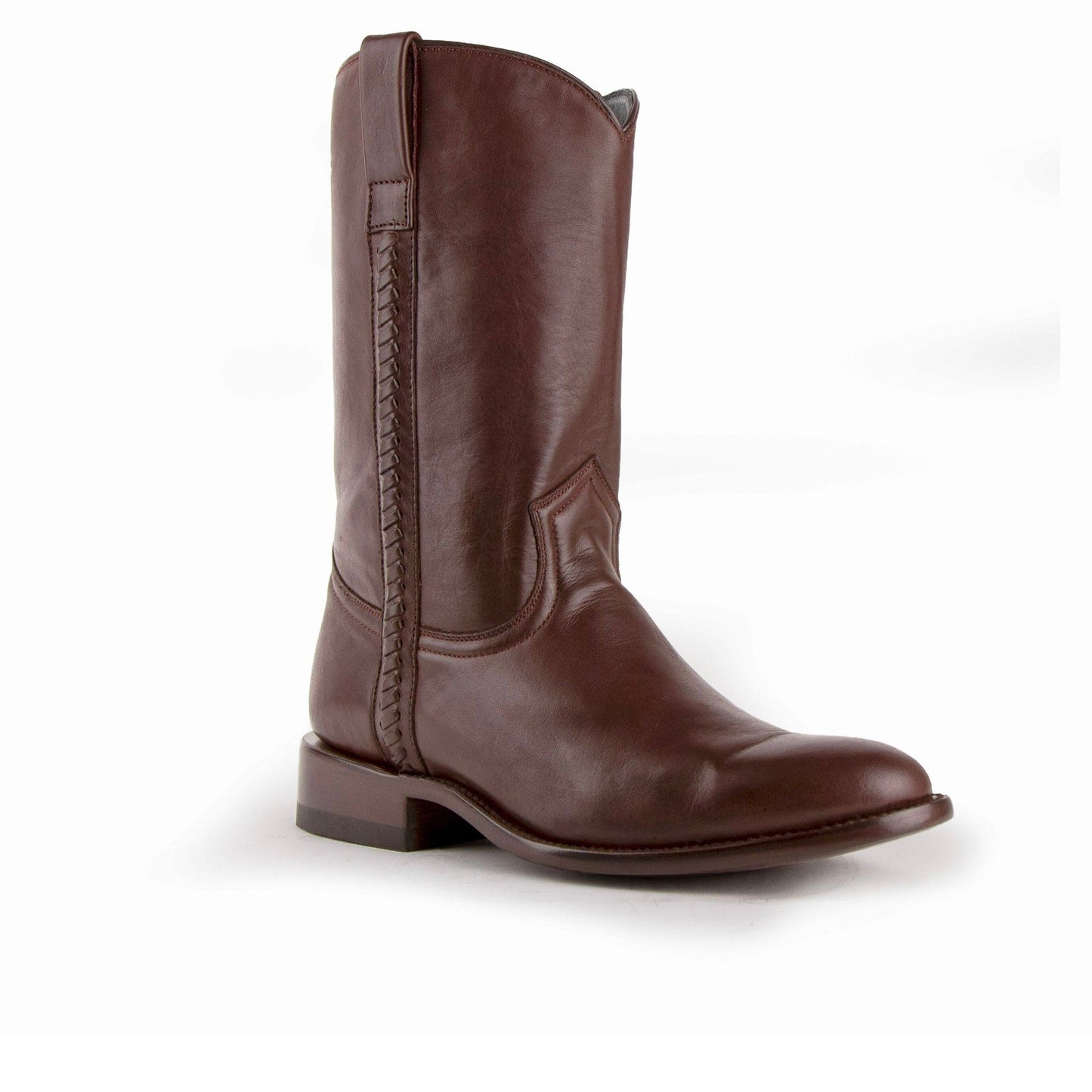 Mens Ferrini Leather Motorcycle Boot in Brown