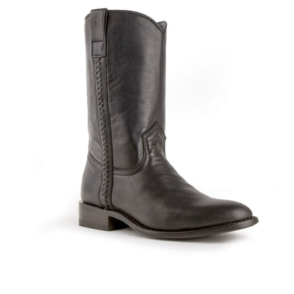 Mens Ferrini Leather Motorcycle Boot in Brown