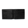 Mens Full Ostrich Quill Billfold Wallet in Black 2 AABF-BL  - from alligatorwarehouse.com